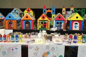 Casette da colorare nel villaggio del sorriso